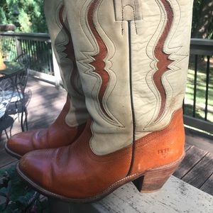 Frye vintage cowboy boots